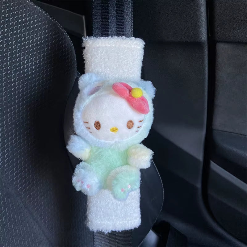 Kawaii Hello Kitty Car Seat Belt Cover – Cute & Comfortable Protector Pad