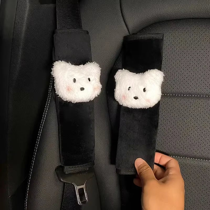 Car Seat Belt Cover Car Shoulder Strap Harness Cushion Cartoon Cloud Car Seatbelt Shoulder Pad Protector Auto Neck Support