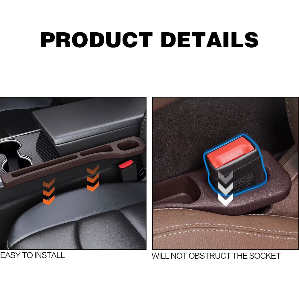 2PCS Car Seat Gap Filler between Seats Crevice Interior Decoration Auto Accessories for BMW E46 E90 E60 F30 F10 E39 G20 F20 E92